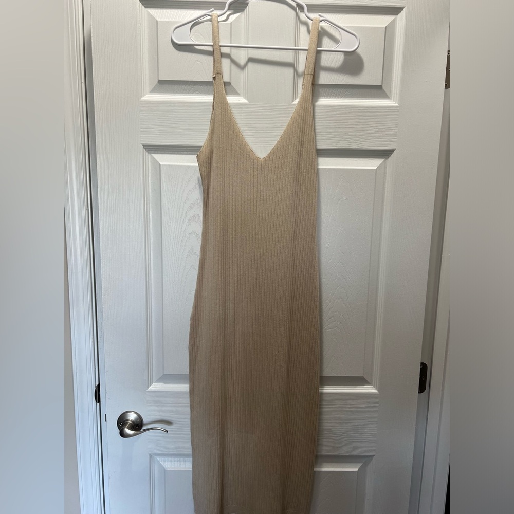 Long sleeveless sweater dress